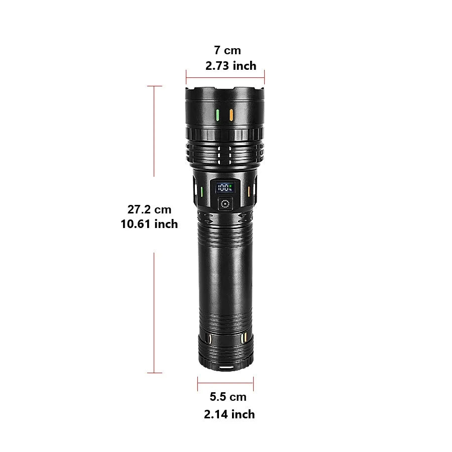 68000000LM High Power Rechargeable LED Flshlight